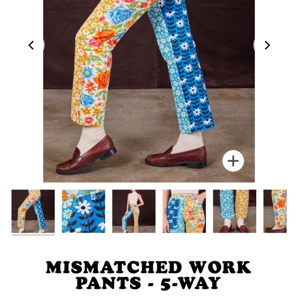 NIB Big Bud Press 5 Way Mismatched Pants | L